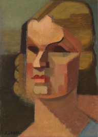 Andr� Lhote-Portrait de Marguerite.  Wohl um 1925.