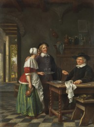 Jacob Akkersdijk-Jan van Goyen, Jan Steen und Ehefrau. 1861.