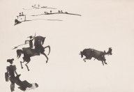 Pablo Picasso-Citando al Toro con el Rej�n aus La Tauromaquia. 1957.