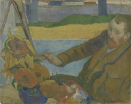Paul Gauguin-Vincent van Gogh Painting Sunflowers  1888