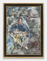 George Grosz-z Self Portrait with Bird of Prey and Rat  1940