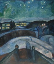 Edvard Munch-Starry Night  1922-1924