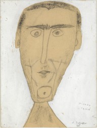 Jean Dubuffet-Portrait Michel Tapie  1946
