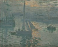 Claude Monet-Sunrise (Marine)  1873