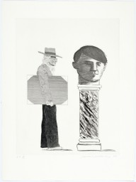 David Hockney-The student  homage to Picasso  1973