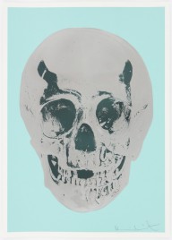 Damien Hirst-Heavenly Peppermint Green Silver Gloss Racing Green Skull  2012