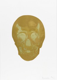 Damien Hirst-Death Or Glory Autumn Gold Cool Gold Glorious Skull   2011