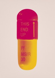 Damien Hirst-The Cure - Powder Pink Lollypop Red Golden Yellow  2014