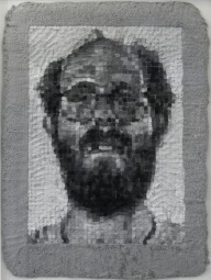 Chuck Close-Self Portrait Manipulated  1982