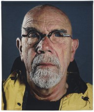 Chuck Close-Self-Portrait (Yellow Raincoat)  2013