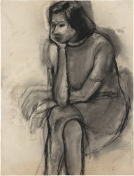 Richard Diebenkorn-Untitled (Seated Woman  Head in Hand)  1966