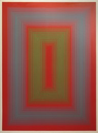 Richard Anuszkiewicz-Reflections II - Red Line  1979
