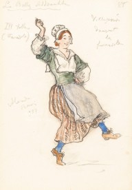 A Group Of Five Costume Designs For Productions Including Sleeping Beauty, Boris Godunov And Falstaf