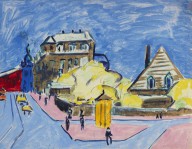 Ernst Ludwig Kirchner-Strassenbild (Dresden). 1910.
