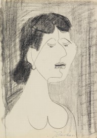 Ernst Ludwig Kirchner-Frauenbildnis. Um 1927.