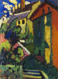Wassily Kandinsky-Treppe zum Schloss (Murnau). 1909.