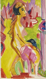 Ernst Ludwig Kirchner-Zwei weibliche Akte. 1926-1928.