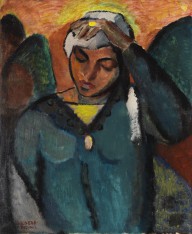 Josef Eberz-Porträt einer südländischen Frau. 1916.
