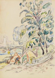 Paul Signac-An der Pariser Seine. Um 1927.