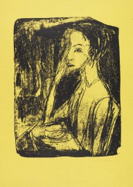 Ernst Ludwig Kirchner-Bildnis Frau Nelly Fehr. 1915.