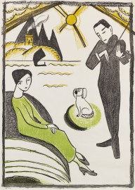 Gabriele M�nter-Plakat für die Gabriele Münter-Ausstellung Kopenhagen. 1918.