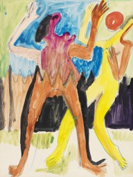 Ernst Ludwig Kirchner-Ballspielendes Paar. Um 1933.