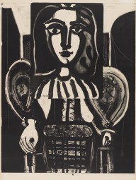 Pablo Picasso-Femme au fauteuil (Variante). 1949.