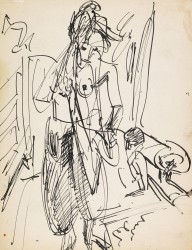 Ernst Ludwig Kirchner-Weiblicher Akt. Um 191213.