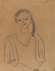 Ernst Ludwig Kirchner-M�dchen, Fr�nzi. Um 1910.