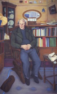 Robert Garioch Sutherland, 1909 - 1981. Poet (In his Study)-Alexander (Sandy) Moffat