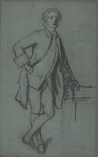 86593------A Young Man, Full-Length, his Legs Crossed (possibly a Study for the painting of John Bul