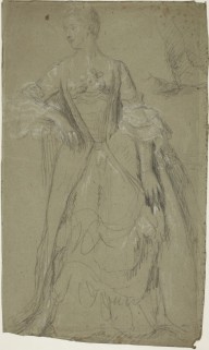 86711------Study for the Painting of Lady Louisa Connolly, 1743 - 1821_Allan Ramsay