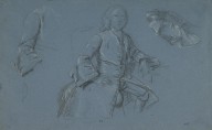 105587------Studies for a Portrait of a Young Man Seated, his Sleeve and Cuff_Allan Ramsay
