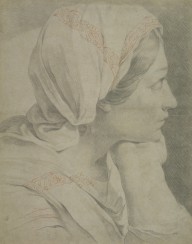106832------Profile Head of a Woman Leaning on her Hand_Allan Ramsay