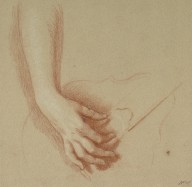 125102------A Lady's Forearm and Right Hand Plucking the Strings of a Lute_Allan Ramsay