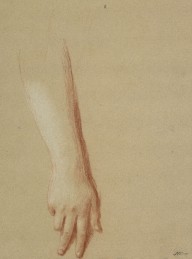 125104------A Lady's Right Hand and Forearm. Study for the Painting of Queen Charlotte in Coronation