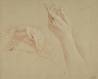 125117------Study of a Lady's Hands, the Right Holding a Flower_Allan Ramsay