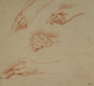 125242------Study of Hands for the Painting of Mary Robertson, 1699 - 1761. Wife of William Adam. Al