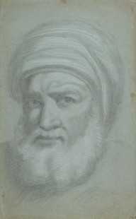 125381------Head of an Old Bearded Man with a Turban_Allan Ramsay