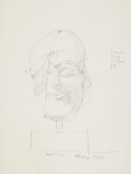 Untitled [Sketch of Munich Glyptothek Aphaia Archer]-Eduardo Paolozzi