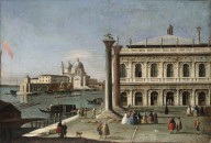 Francesco Battaglioli-The Piazzetta, Venice(Crocker Museum)
