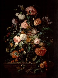 Jan Davidsz. de Heem-Still Life with Flowers in a Glass Bowl(Crocker Museum)