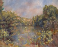 Pierre-Auguste Renoir,Lakeside Landscape