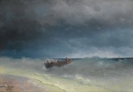 Attributed to Ivan Konstantinovich Aivazovsky 《In stormy waters》