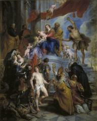鲁本斯，The Holy Family surrounded by Saints
