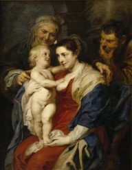 鲁本斯，The Holy Family with Saint Ann